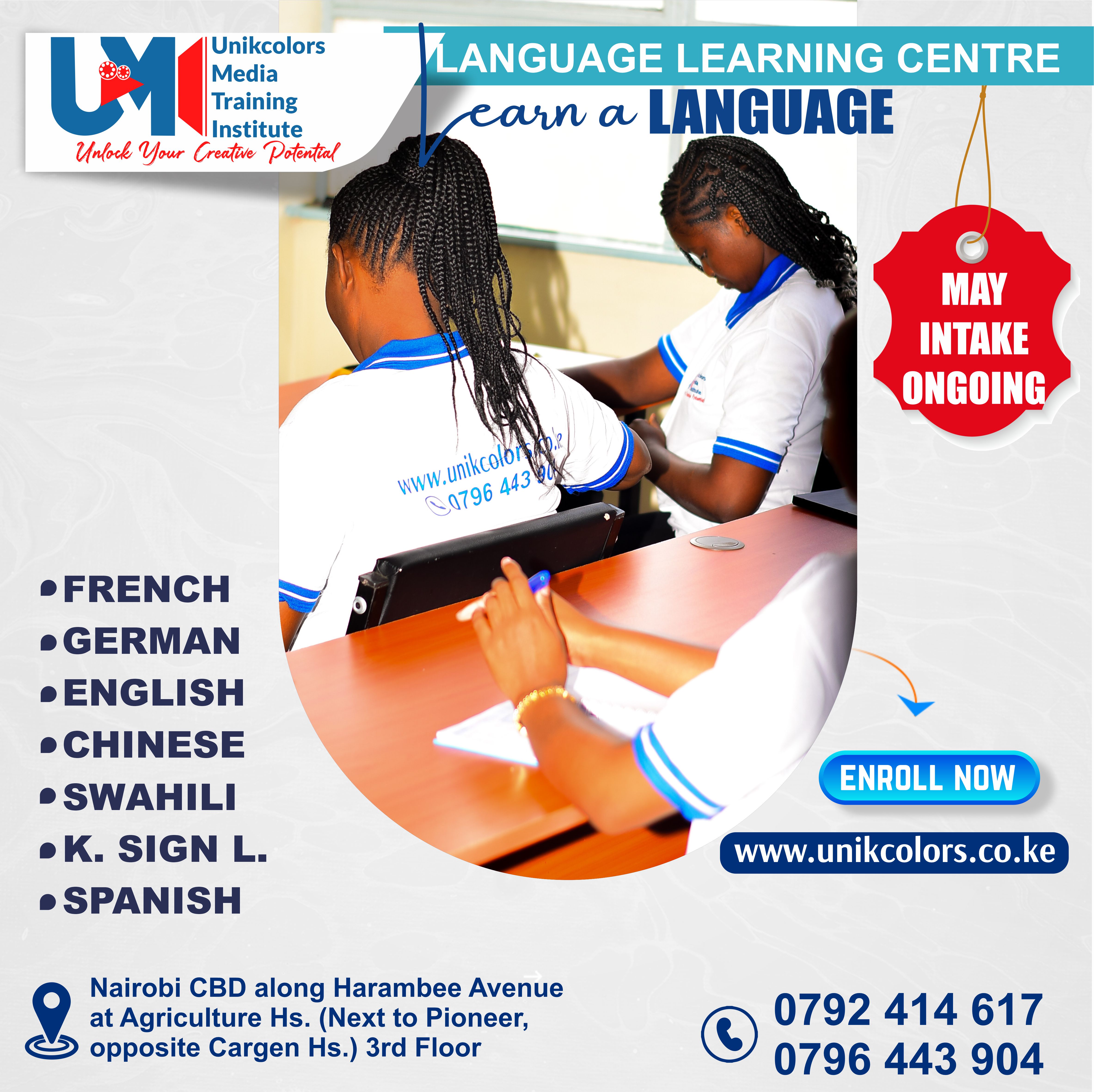 LANGUAGE TRAINING CENTRE - GERMAN | ENGLISH | FRENCH | CHINESE | SPANISH | SWAHILI | KENYA SIGN LANG